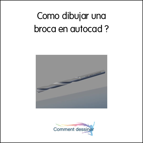 Como dibujar una broca en autocad